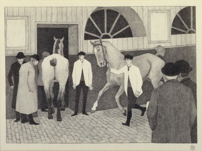 The Horse Mart (Barbican No. 1) 1920 by Robert Polhill Bevan